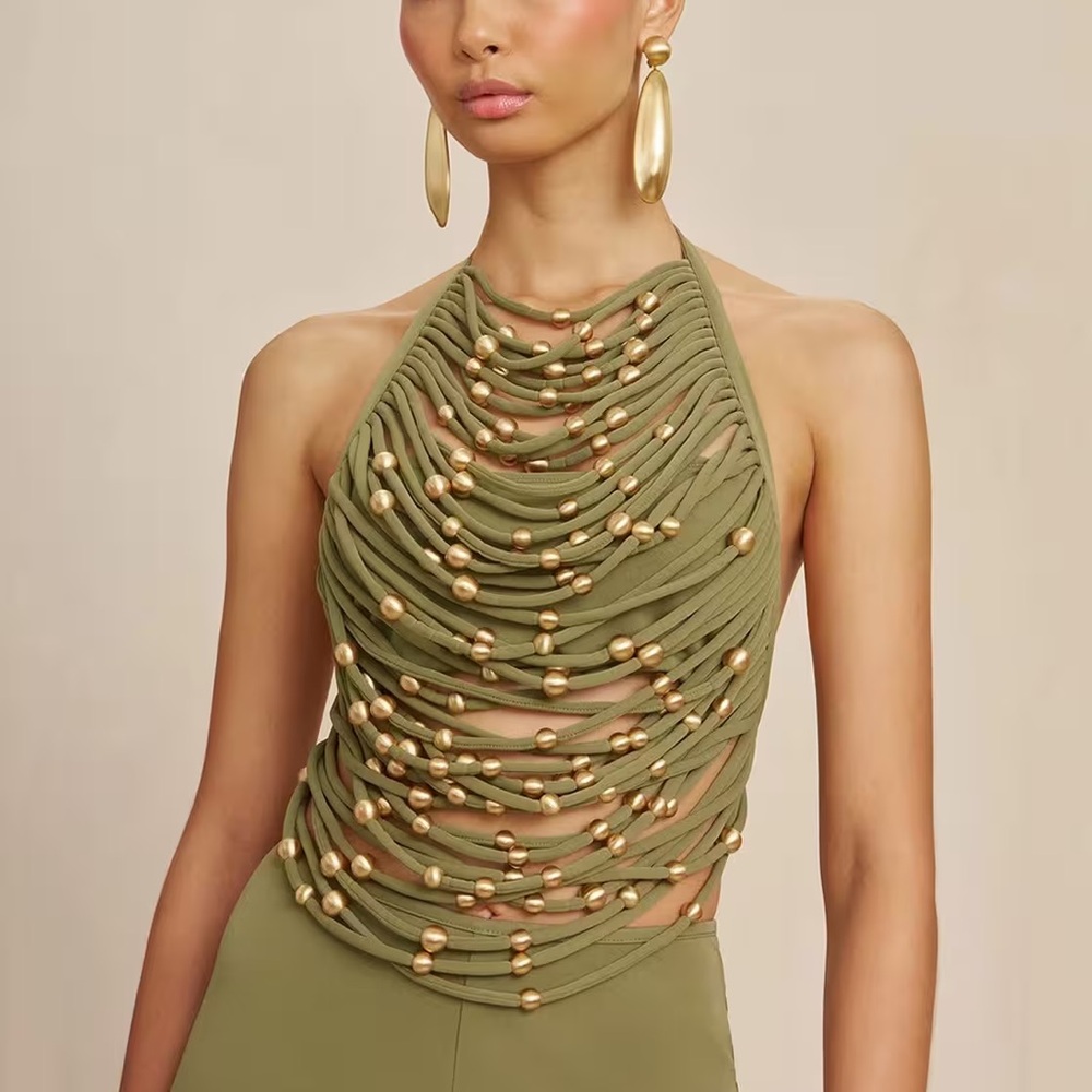 Cult Gaia Jonna Bikini Olive Green